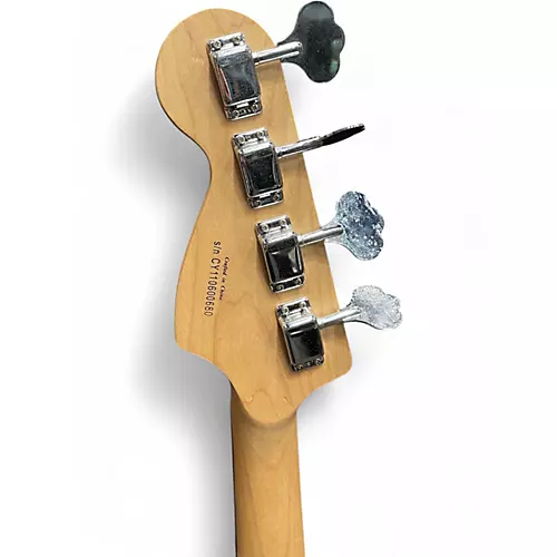 Used Squier P BASS Blue Electric Bass Guitar Blue