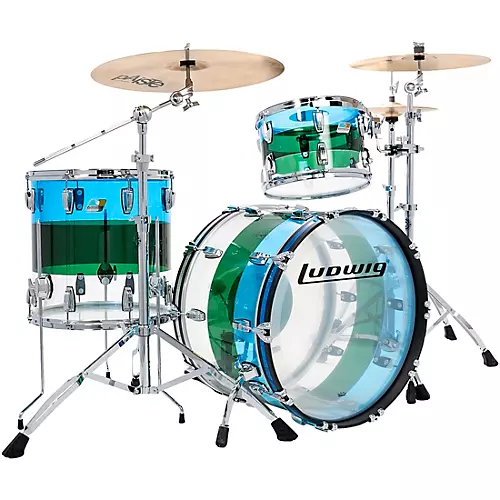 Ludwig Vistalite 50th Anniversary Fab 3-Piece Shell Pack With 22