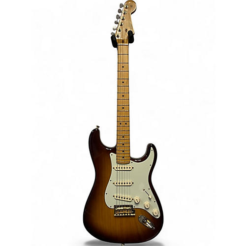 Used 2021 Fender 75th Anniversary Commemorative Stratocaster Bourbon Burst Solid Body Electric Guitar Bourbon Burst