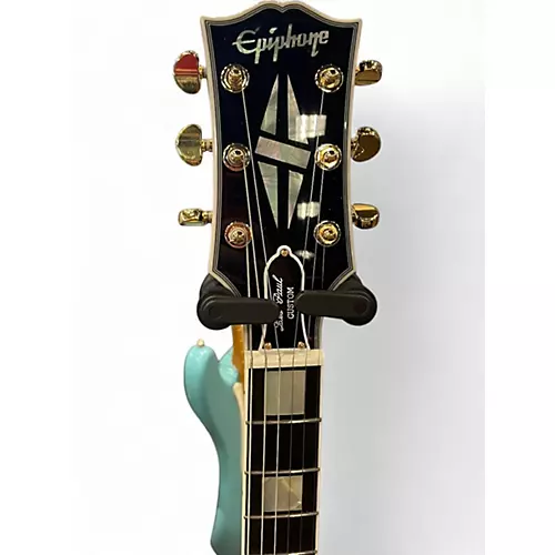 Used Epiphone INSPIRED BY GIBSON LES PAUL CUSTOM Ebony Solid Body Electric Guitar Ebony