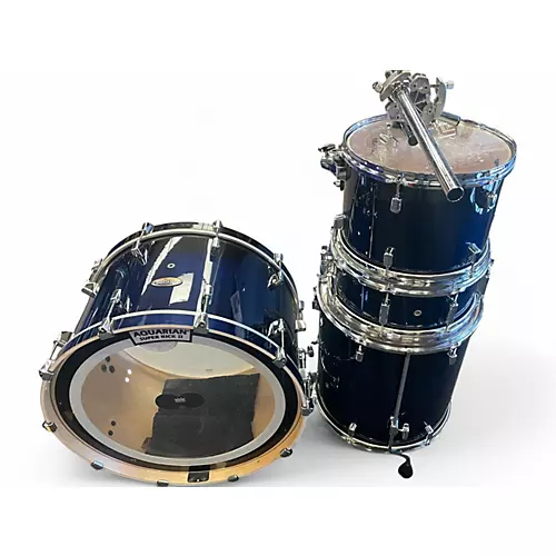 Used Pearl 4 Piece Decade Maple Blue Burst Drum Kit Blue Burst