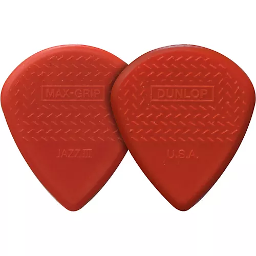 Dunlop Nylon Max Grip Jazz III Guitar Picks 6-Pack 1.38 mm