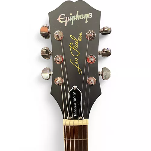 Used Epiphone Les Paul Traditional Pro IV Wine Red Solid Body Electric Guitar Wine Red