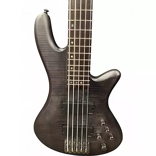 Used Schecter Guitar Research Stilleto Studio 5 Trans Black Electric Bass Guitar Trans Black
