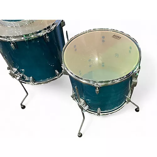 Used TAMA 7 Piece Superstar Classic Turquoise Drum Kit Turquoise