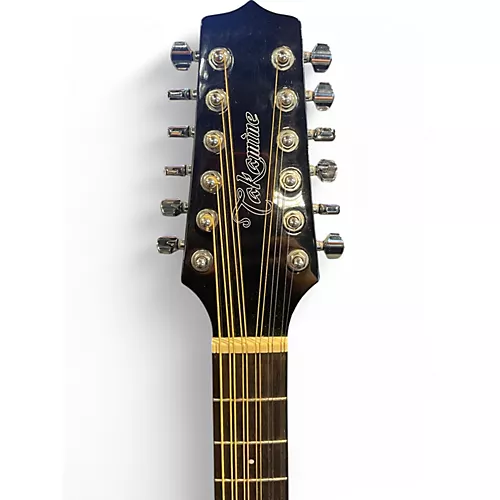 Used Takamine GD30CE-12 Black 12 String Acoustic Electric Guitar Black
