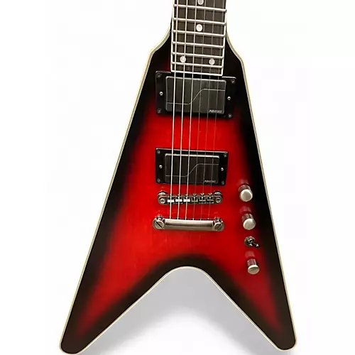 Used Epiphone Dave Mustaine Flying V Prophecy Dark Red Burst Solid Body Electric Guitar Dark Red Burst