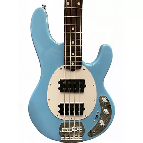 Used Sterling by Music Man Ray4 HH Chopper Blue Electric Bass Guitar Chopper Blue