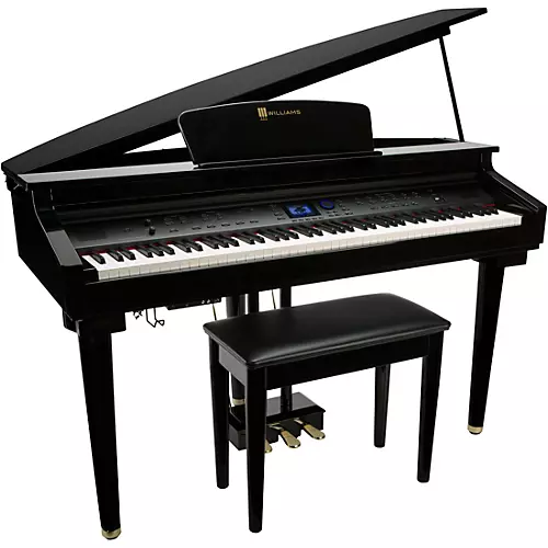 Williams Symphony Grand Digital Piano With Bench Ebony Polish