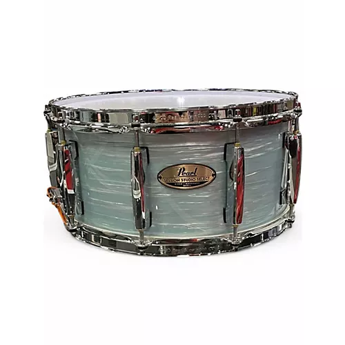 Used Pearl 7 Piece Session Studio Select Drum Kit blue oyster pearl Drum Kit blue oyster pearl