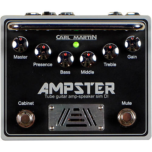 Carl Martin Ampster Tube Guitar Amp Speaker Sim DI Effects Pedal Black