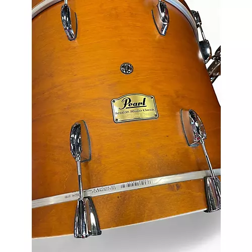 Used Pearl 4 Piece Session Studio Classic liquid amber Drum Kit liquid amber