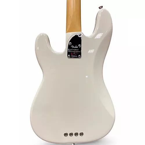 Used 2024 Fender American Professional II Precision Bass Olympic White Electric Bass Guitar Olympic White