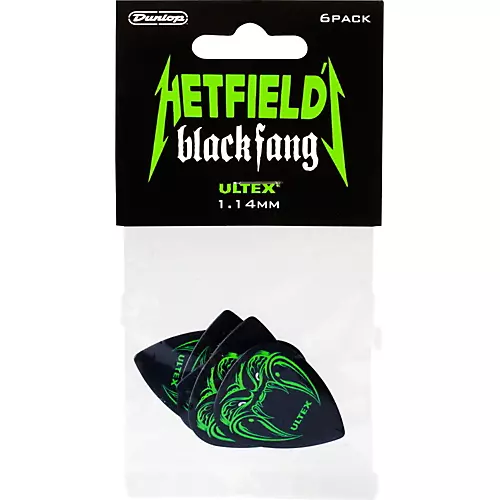 Dunlop Black Fang Pick  - 6 Pack .73 mm