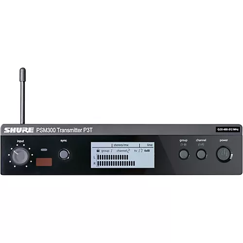 Shure PSM 300 Wireless Personal Monitoring System With SE112-GR Earphones Band J13 Gray