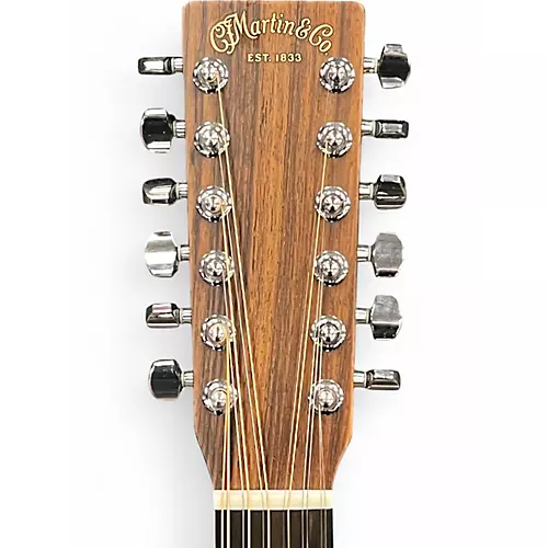 Used Martin J16E-12 Natural 12 String Acoustic Electric Guitar Natural