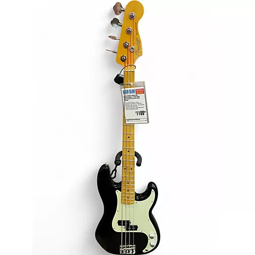Used 2023 Fender American Professional II Precision Bass Black Electric Bass Guitar Black