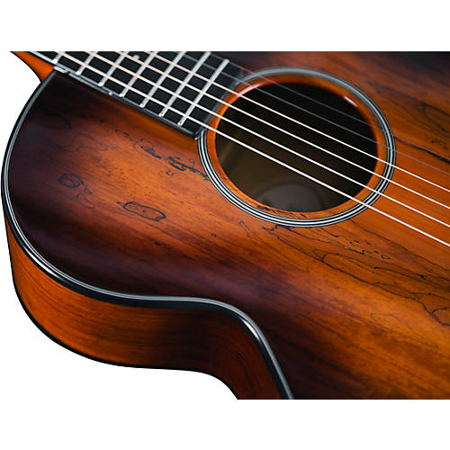 Mitchell MX430 Spalted Maple Acoustic-Electric Guitar Whiskey Burst