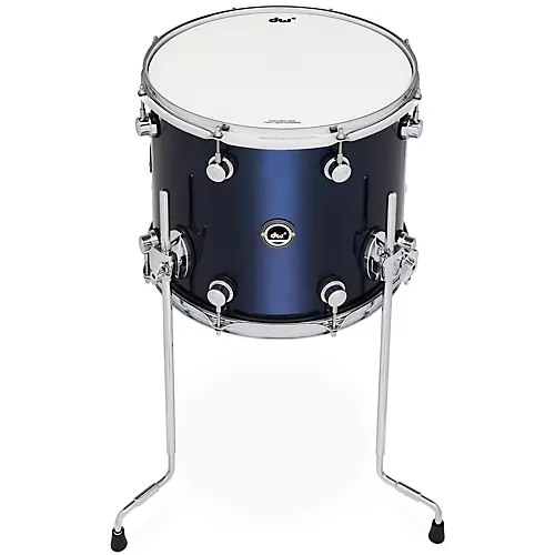 DW DWe Wireless Acoustic/Electronic Convertible Floor Tom with Legs 14 x 12 in. Finish Ply Black Galaxy