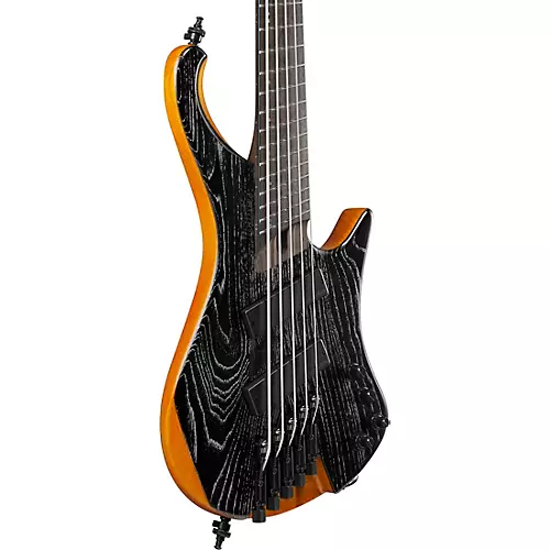 Ibanez EHB1135MS 5-String Multi-Scale Ergonomic Headless Bass Guitar Silver Wave Black Low Gloss