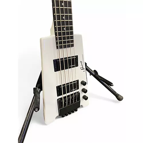 Used Steinberger XT25 Spirit 5 String Alpine White Electric Bass Guitar Alpine White