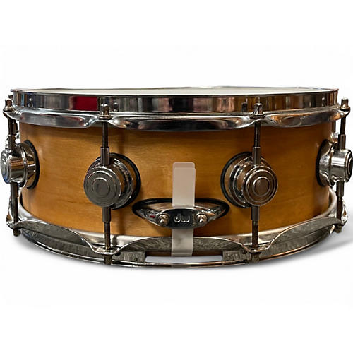 Used 2005 DW 5.5X14 COLLECTORS SNARE NATURAL SATIN Drum NATURAL SATIN 10