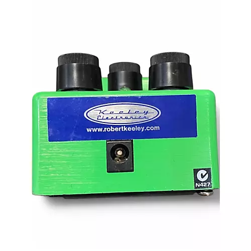 Used Ibanez TS9 Keeley Baked Mod White LED Effect Pedal