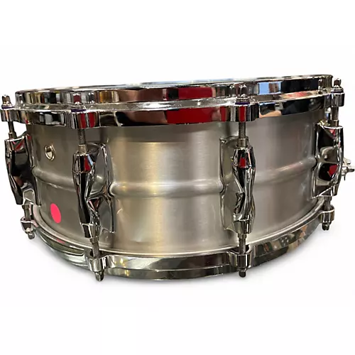 Used Yamaha 5.5X14 Recording Custom Aluminum Snare Black Drum Black 10