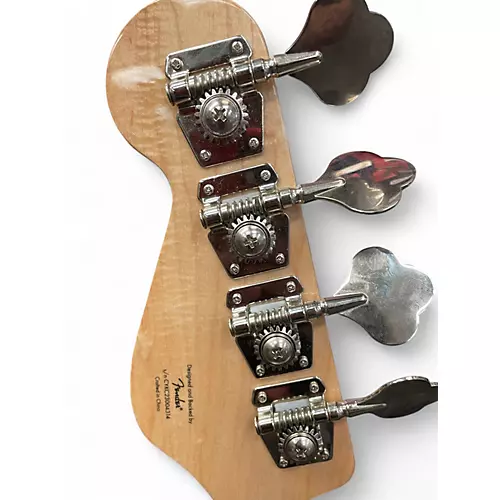 Used Squier Paranormal Rascal HH Metallic Black Electric Bass Guitar Metallic Black