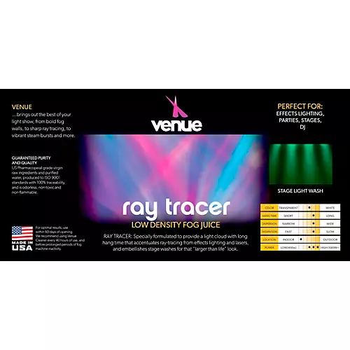 Venue Ray Tracer Low Density Fog Juice 1 Gallon