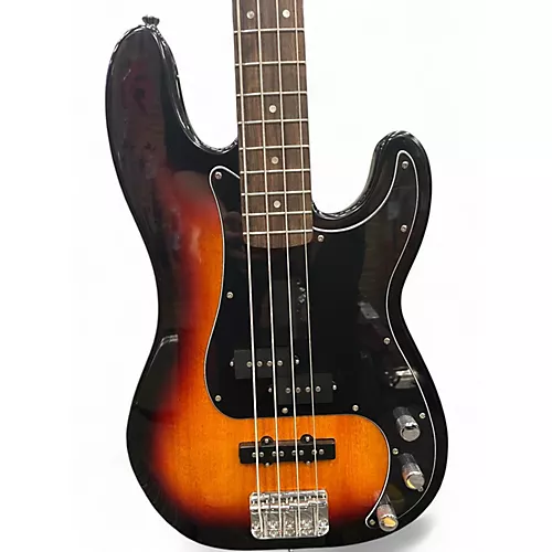 Used Squier Precision Bass 3 Tone Sunburst Electric Bass Guitar 3 Tone Sunburst