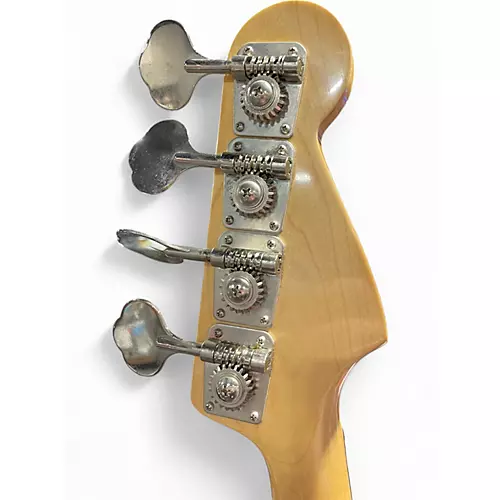 Used Squier Left Handed P Bass Black Electric Bass Guitar Black