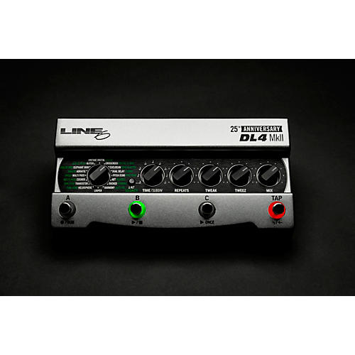 Line 6 DL4 MkII Silver Limited-Edition 25th Anniversary Delay Guitar Effects Pedal