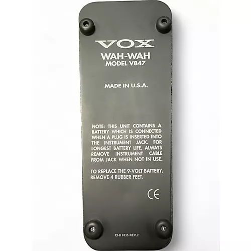Used VOX V847 Reissue Wah Effect Pedal