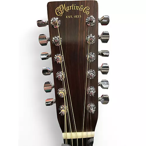 Used Martin HD12-28 Natural 12 String Acoustic Guitar Natural