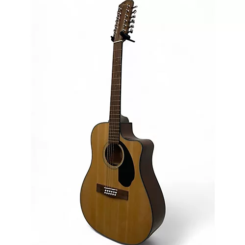 Used Fender CD 60SCE 12 STRING Natural 12 String Acoustic Guitar Natural