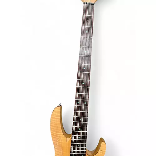 Used ESP LTD B208FM 8 String Natural Electric Bass Guitar Natural