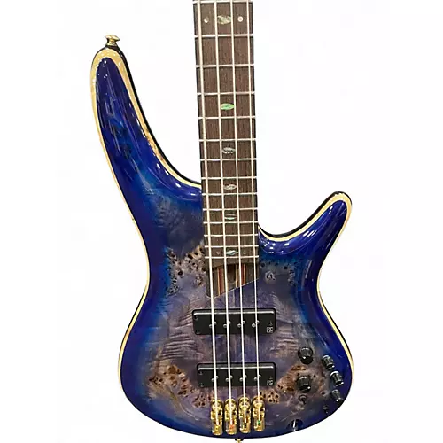 Used Ibanez SR2600 Cerulean Blue Burst Electric Bass Guitar Cerulean Blue Burst
