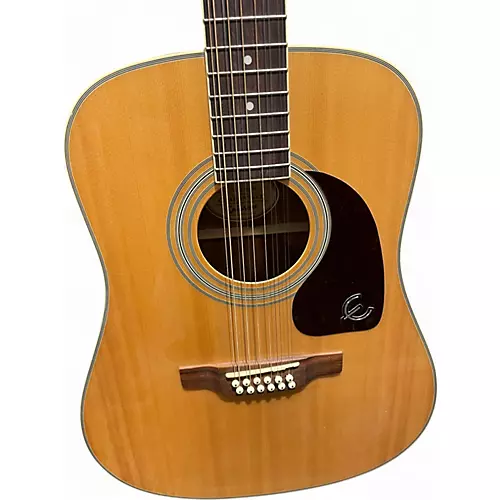 Used Epiphone DR212 Natural 12 String Acoustic Guitar Natural