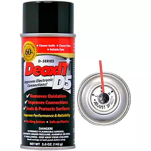 CAIG DeoxIT D-Series Contact Cleaner & Rejuvenator with Adjustable Low-Med-High Straw