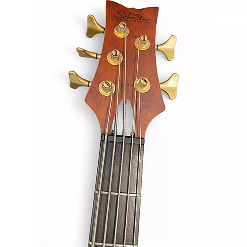 Used Schecter Guitar Research Diamond series Stiletto Studio honey satin Electric Bass Guitar honey satin