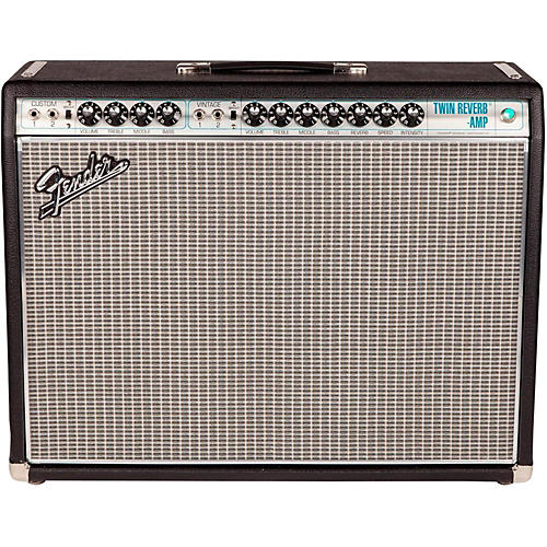 Fender '68 Custom Twin Reverb 85W 2x12 Tube Guitar Combo Amp With Celestion G12V-70s Speaker Black