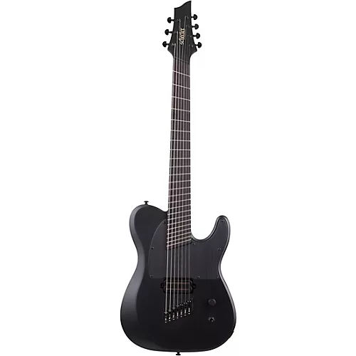 Schecter Guitar Research PT-7 MS Black Ops 7-String Electric Guitar Satin Black Open Pore