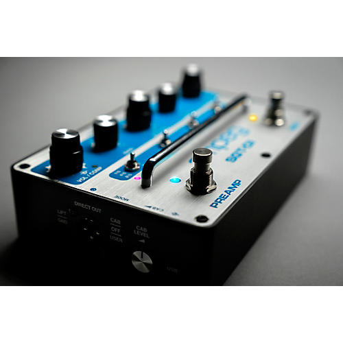Ampeg SGT-DI Blue Line Anniversary Edition All-in-One Bass Box Effects Pedal Silver and Blue