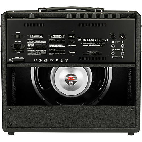 Fender Mustang GTX50 50W 1x12 Guitar Combo Amp Black