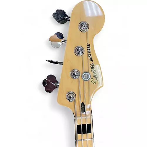 Used Squier JAZZ BASS Natural Electric Bass Guitar Natural