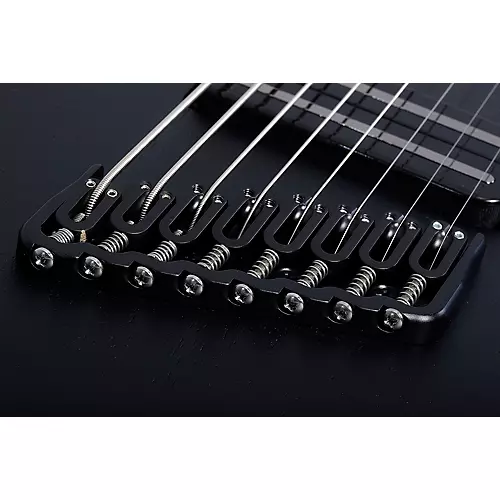 Schecter Guitar Research PT-8 MS Black Ops Electric Guitar Satin Black Open Pore