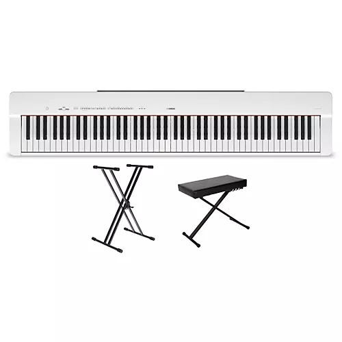 Yamaha P-225 88-Key Digital Piano White Beginner Package