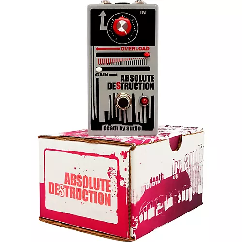 Death By Audio Absolute Destruction Overloading Power Amplifier Distortion Effects Pedal Gray