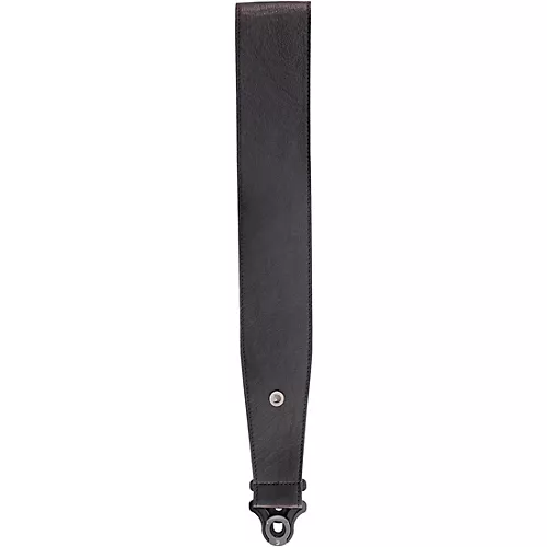 D'Addario Comfort Leather Auto Lock Guitar Strap Black 3 in.